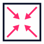 A box with arrows showing its contracting